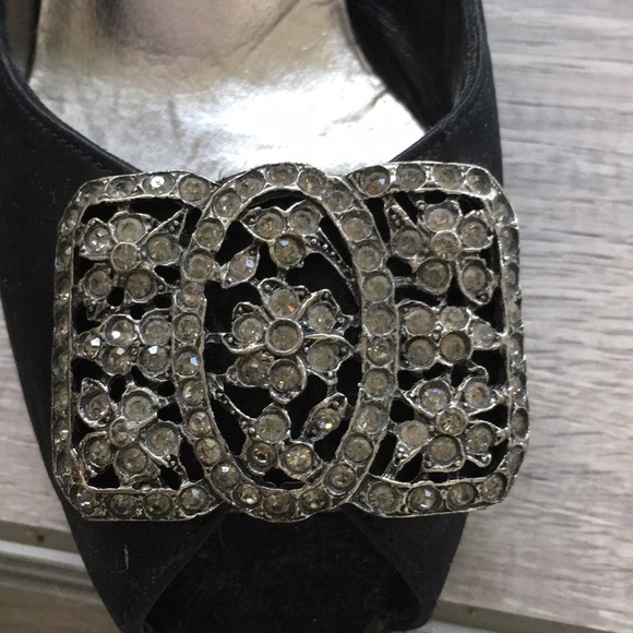 Vtg🌹HP Stuart Weitzman for Mr Seymour Satin Heels - Picture 7 of 8